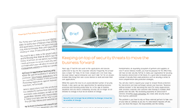 Keeping on top of security threats